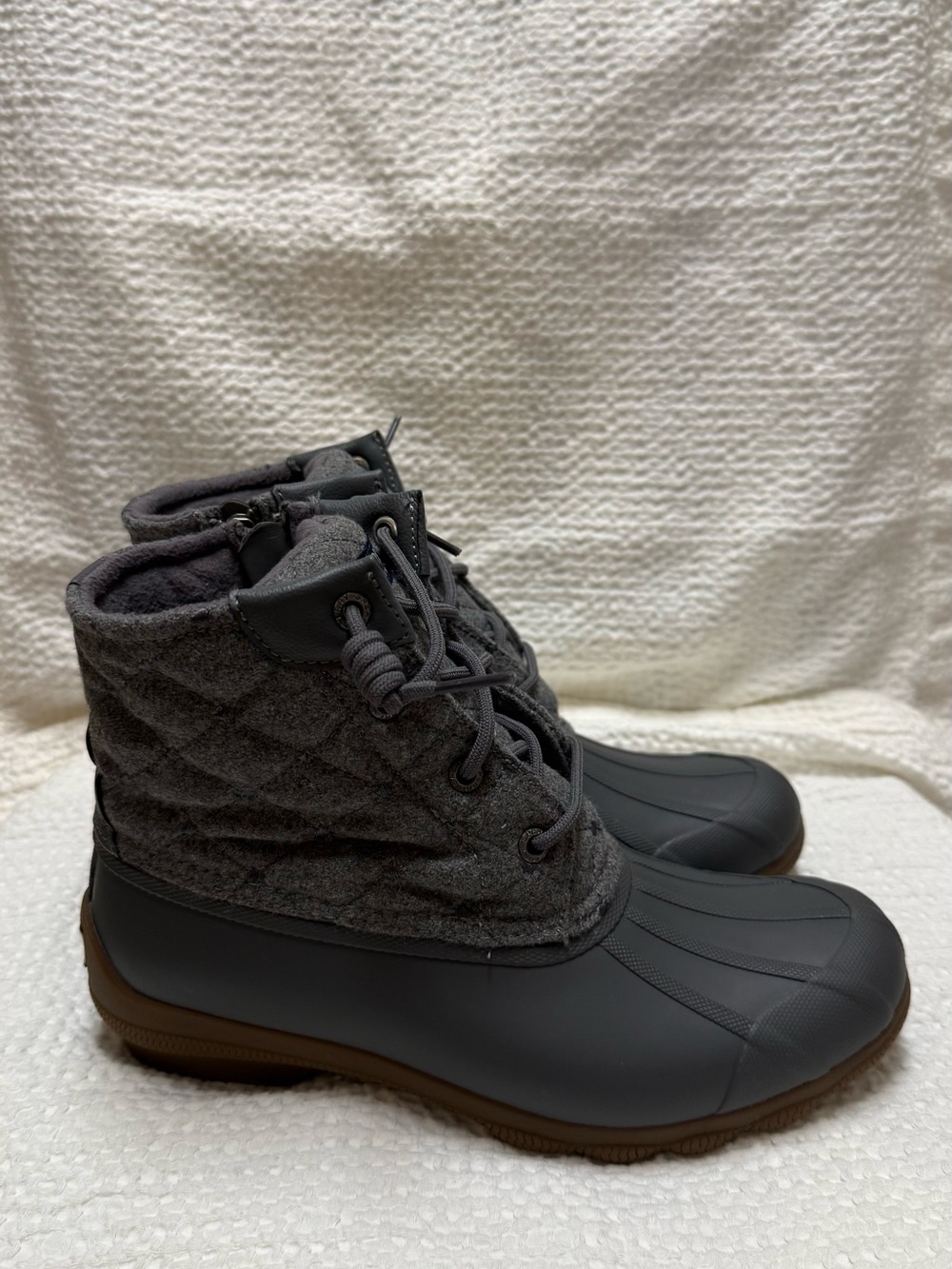Sperry | Syren Gulf Wool Quilt Waterproof Duck Boots | Size = 7